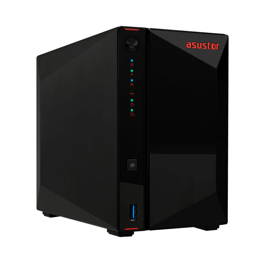Asustor AS5402T 2-Bay 4 NVMe SSD Dual 2.5GbE HDMI Tower NAS