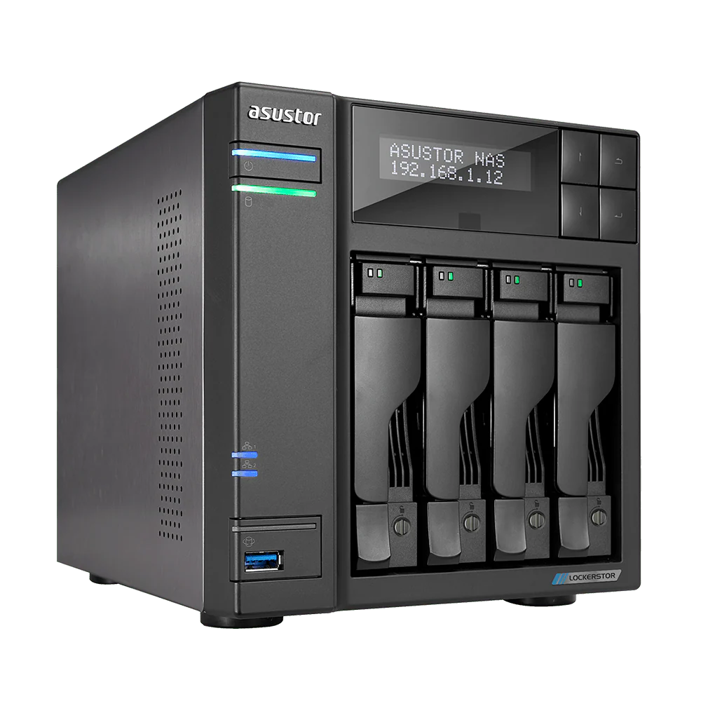 Asustor AS6604T LockerStor 4 Dual NVMe SSD 4-Bay Tower NAS
