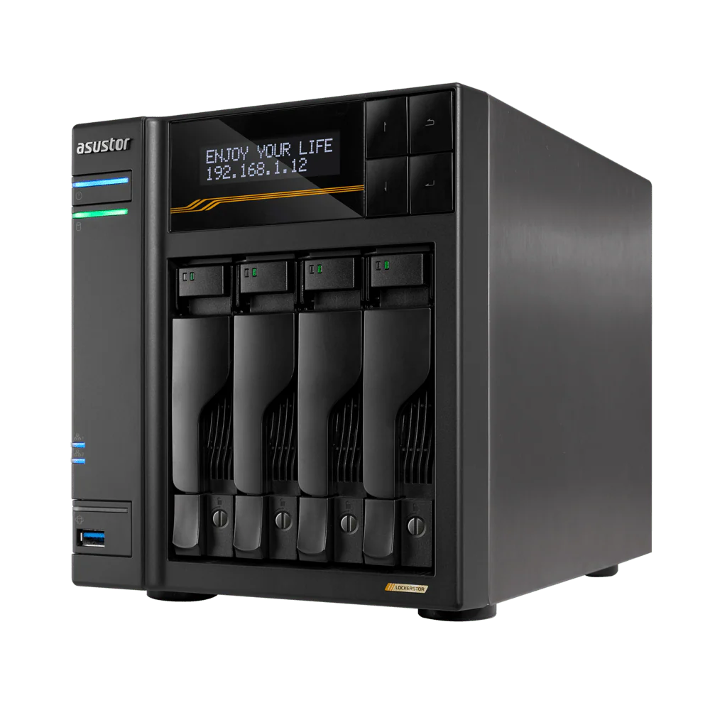 Asustor AS6804T LockerStor 4 Gen 3 Quad NVMe SSD Dual 10GbE 4-Bay Tower NAS - Image 5