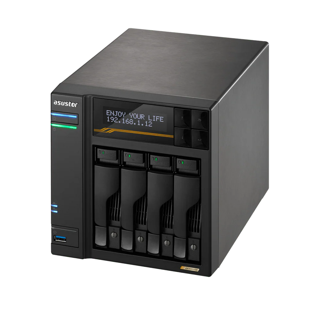 Asustor AS6804T LockerStor 4 Gen 3 Quad NVMe SSD Dual 10GbE 4-Bay Tower NAS - Image 6