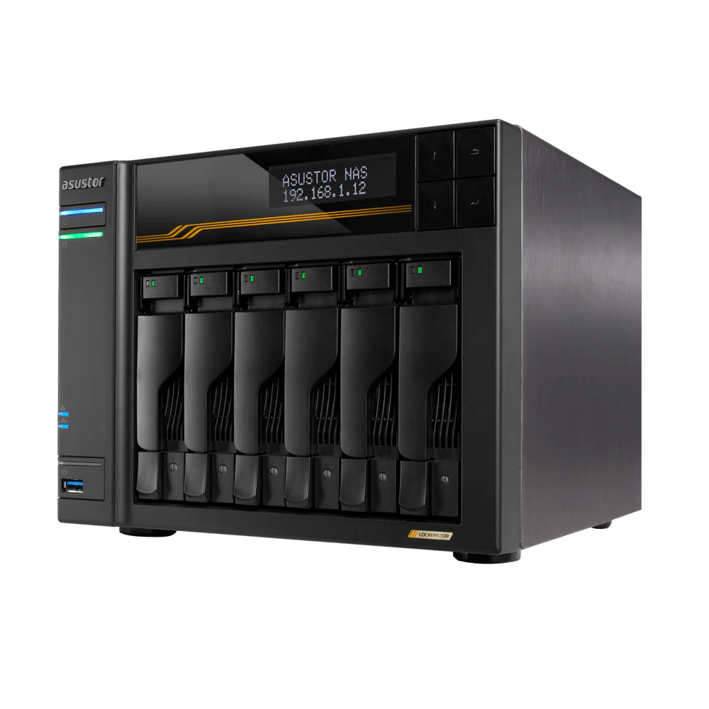 Asustor AS6806T LockerStor 6 Gen 3 Quad NVMe SSD Dual 10GbE 6-Bay Tower NAS - Image 5