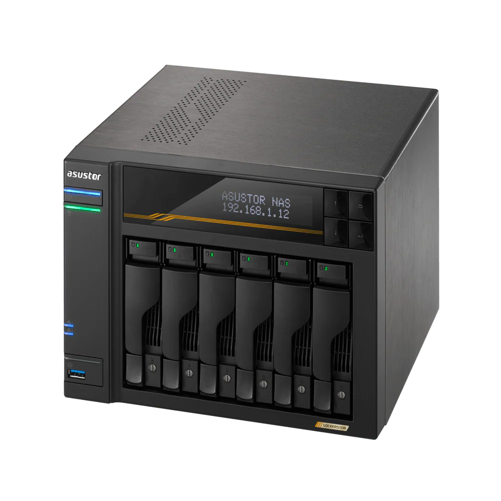 Asustor AS6806T LockerStor 6 Gen 3 Quad NVMe SSD Dual 10GbE 6-Bay Tower NAS - Image 6