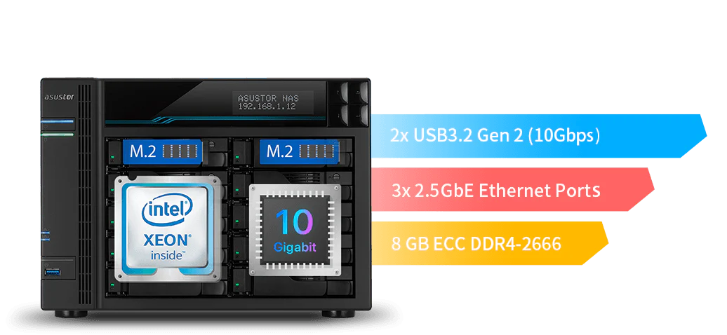 Asustor AS7110T LockerStor 10 Pro 10-Bay Tower NAS - Image 7