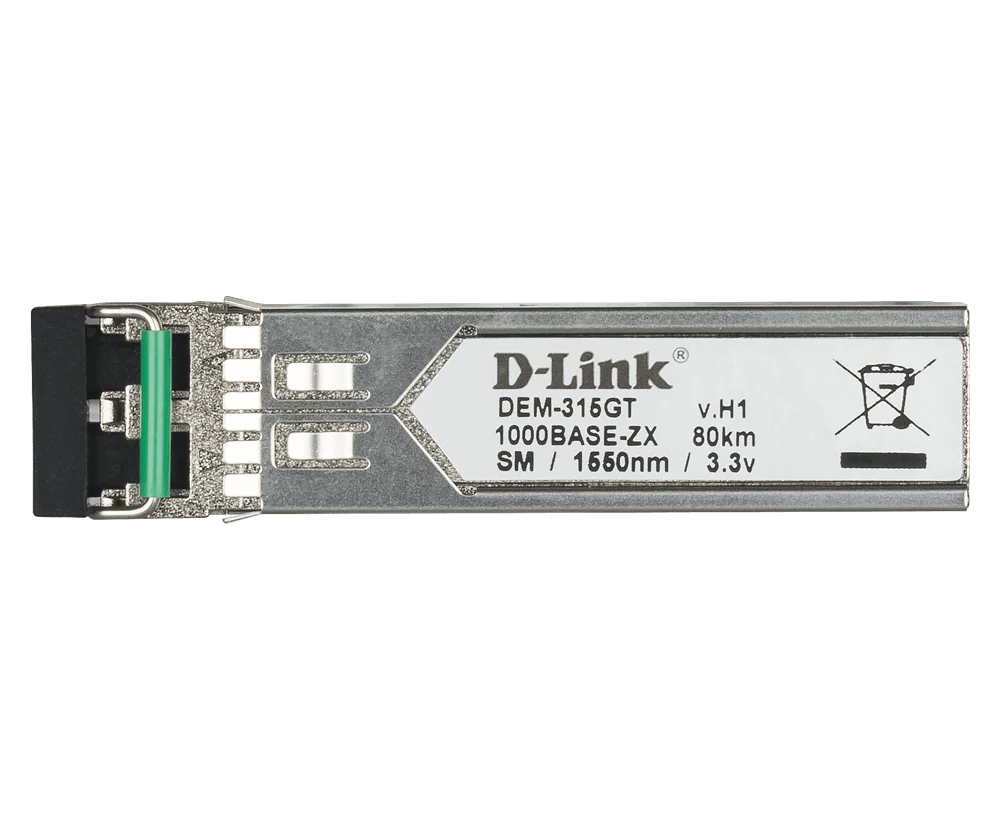 D-Link DEM-315GT 1000BASE-ZX Single-Mode 80 Km SFP Transceiver - Image 2