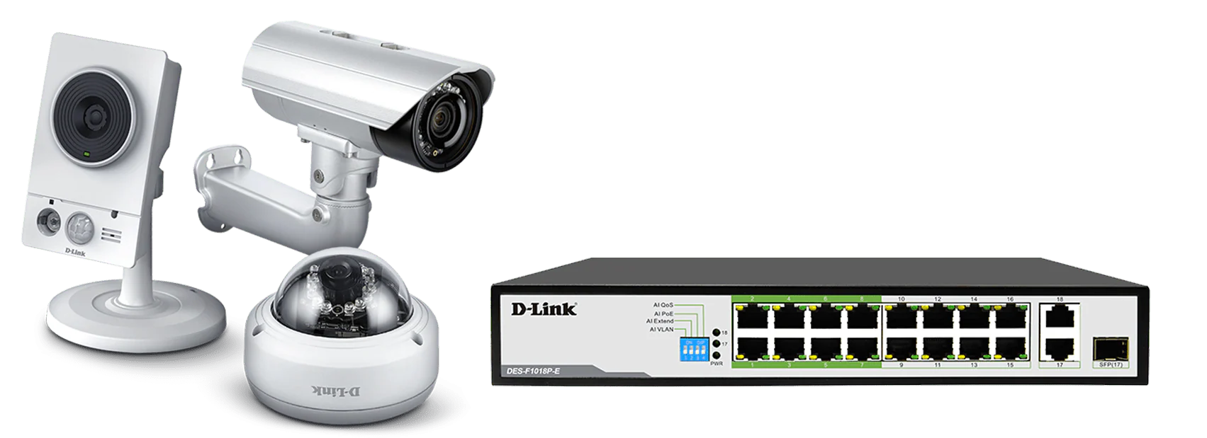 D-Link DES-F1018P-E 16-Port Fast Ethernet 250m Long Range PoE Switch - Image 5