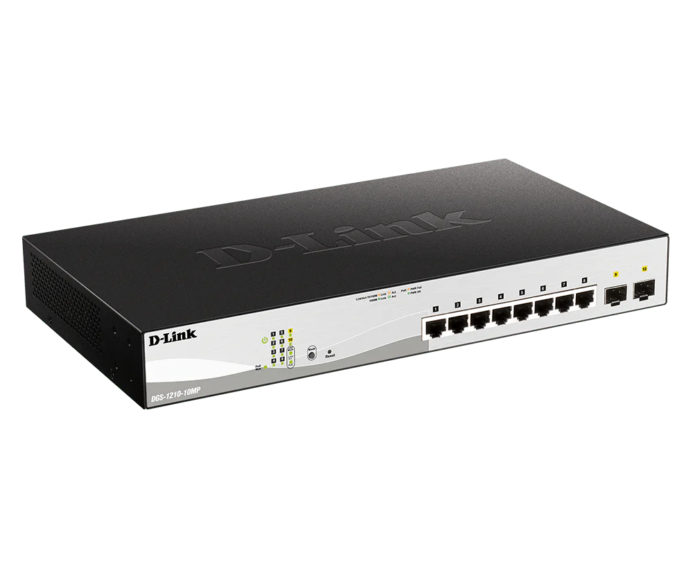 D-Link DGS-1210-10MP 10-Port Gigabit Smart Managed PoE Layer 2+ Switch - Image 2