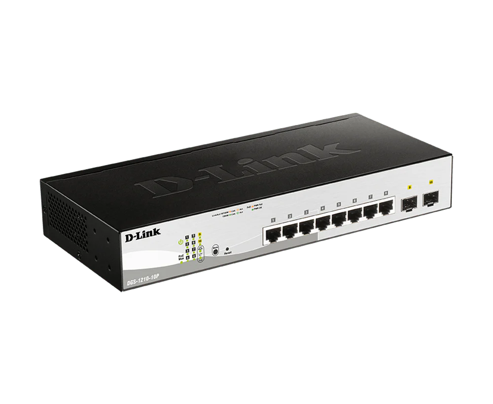 D-Link DGS-1210-10P 10-Port Gigabit Smart Managed PoE Layer 2+ Switch - Image 2