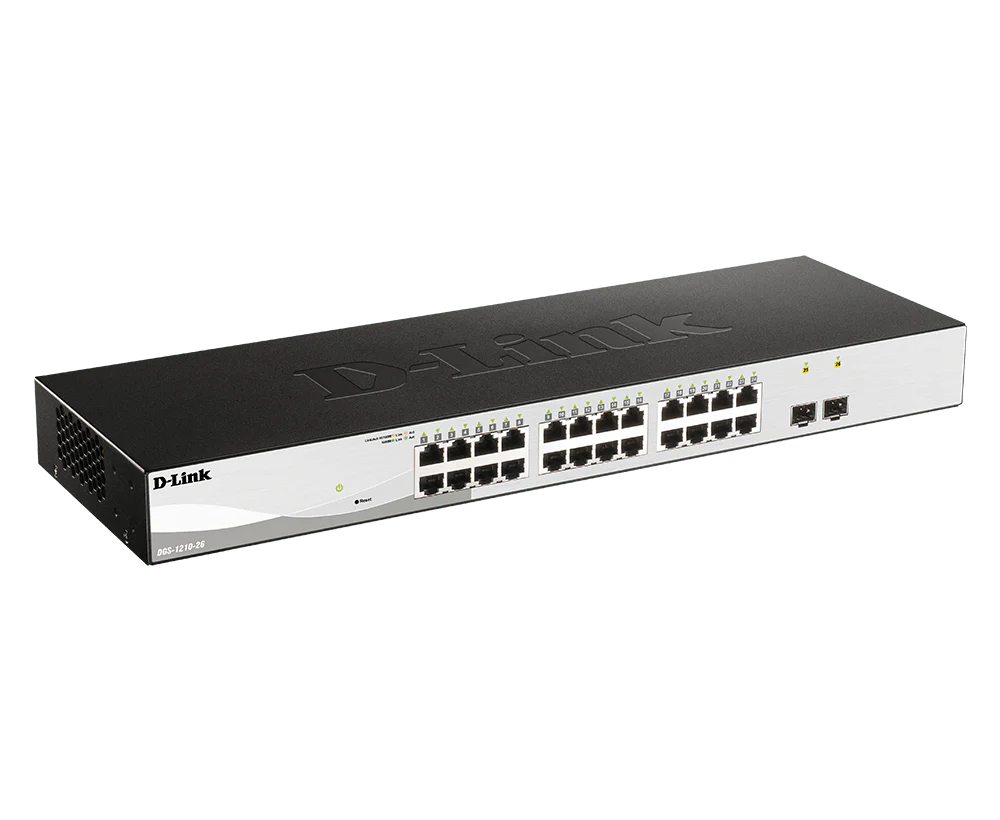 D-Link DGS-1210-26 24-Port Gigabit Smart Managed Switch with SFP - Image 2