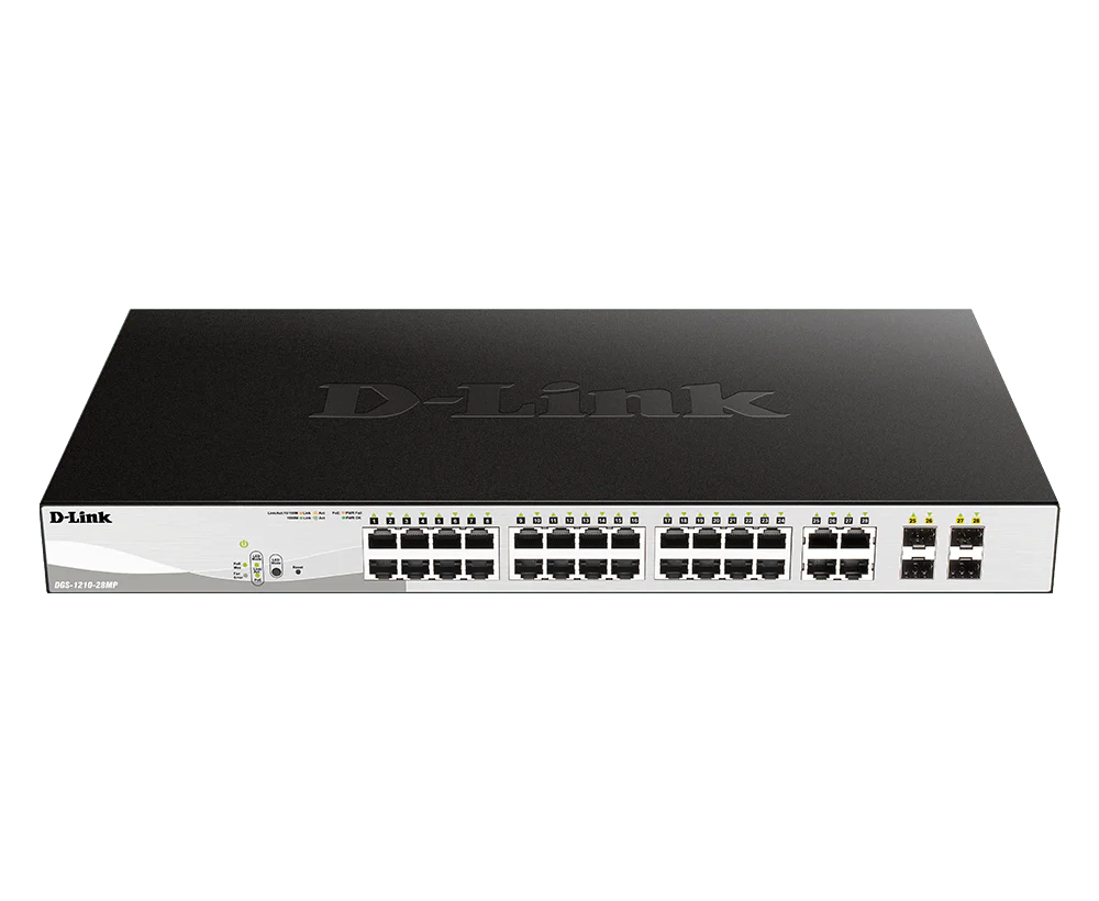 D-Link DGS-1210-28MP 28-Port Gigabit Smart Managed PoE Layer 2+ Switch