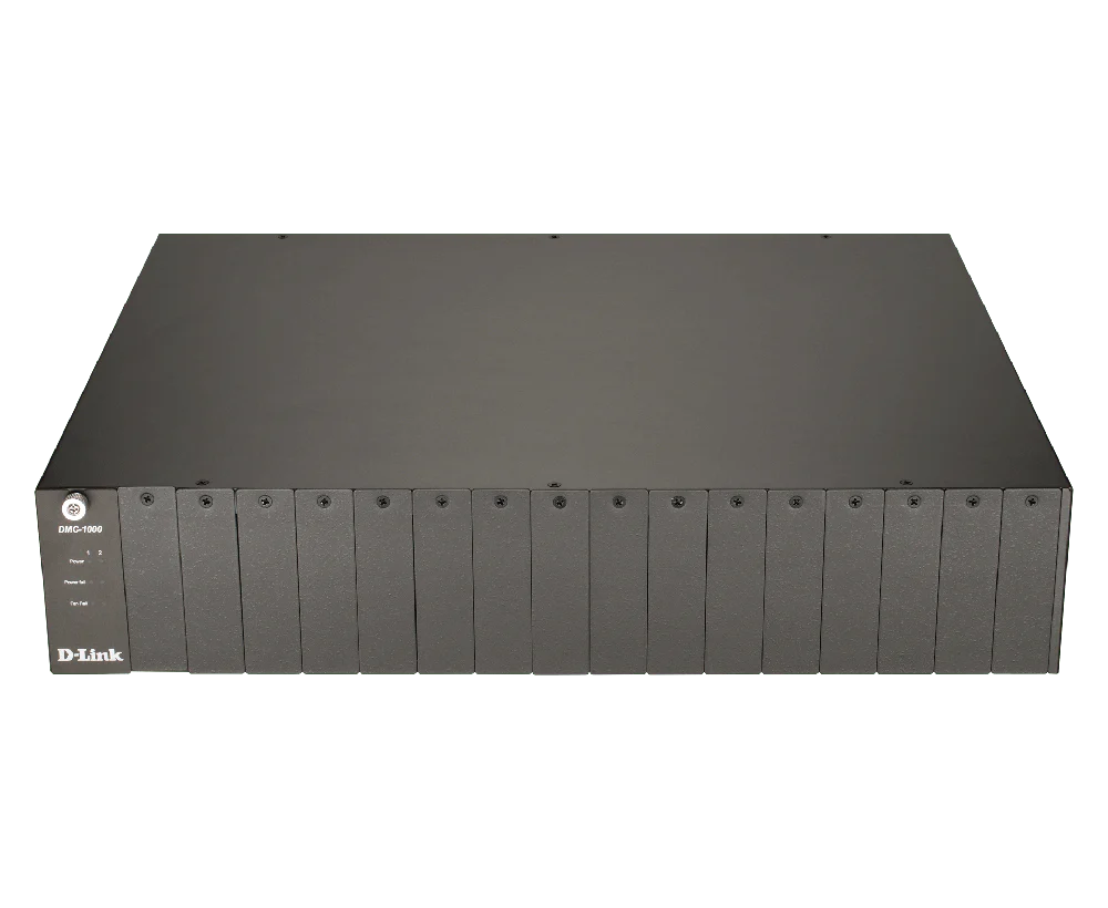 D-Link DMC-1000 19" Rackmount 16-Bay Media Converter Mounting Chassis