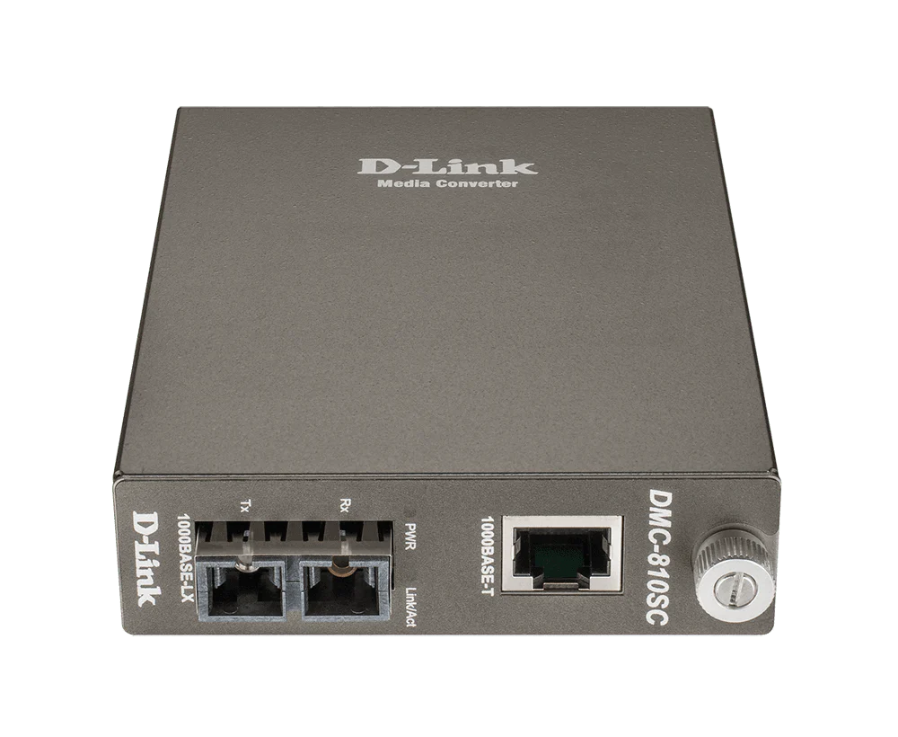 D-Link DMC-810SC 1000BaseT to 1000BaseLX (SC) Single-Mode Media Converter