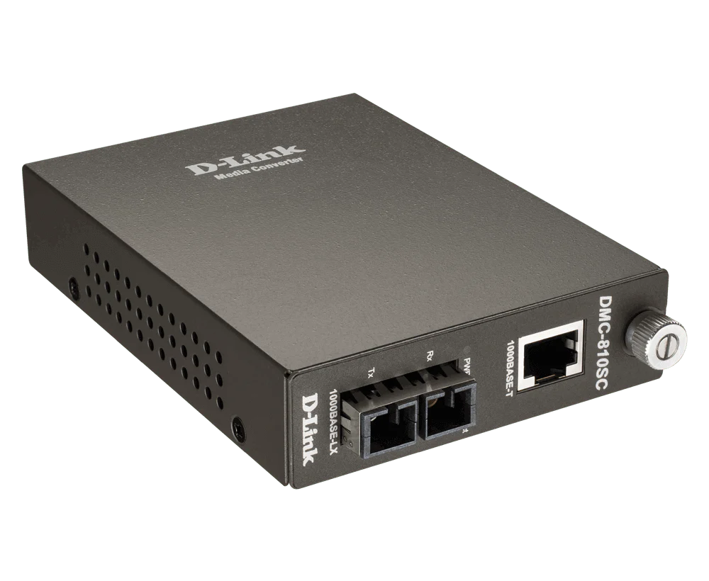 D-Link DMC-810SC 1000BaseT to 1000BaseLX (SC) Single-Mode Media Converter - Image 2