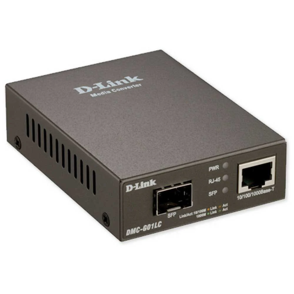 D-Link DMC-G01LC 1000BaseT to SFP Standalone Media Converter