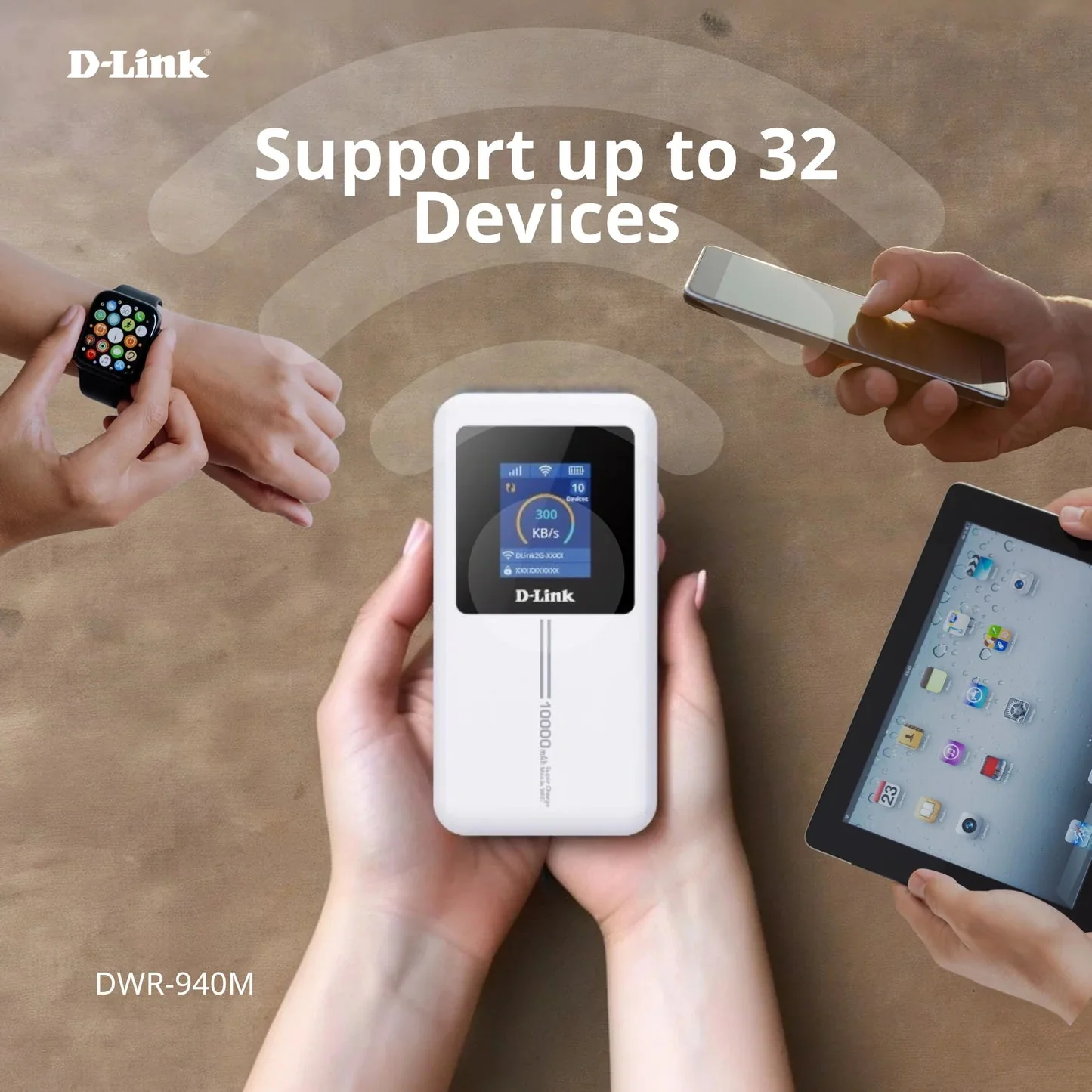 D-Link DWR-940M 4G LTE Wi-Fi 6 Portable Mobile Router - Image 7