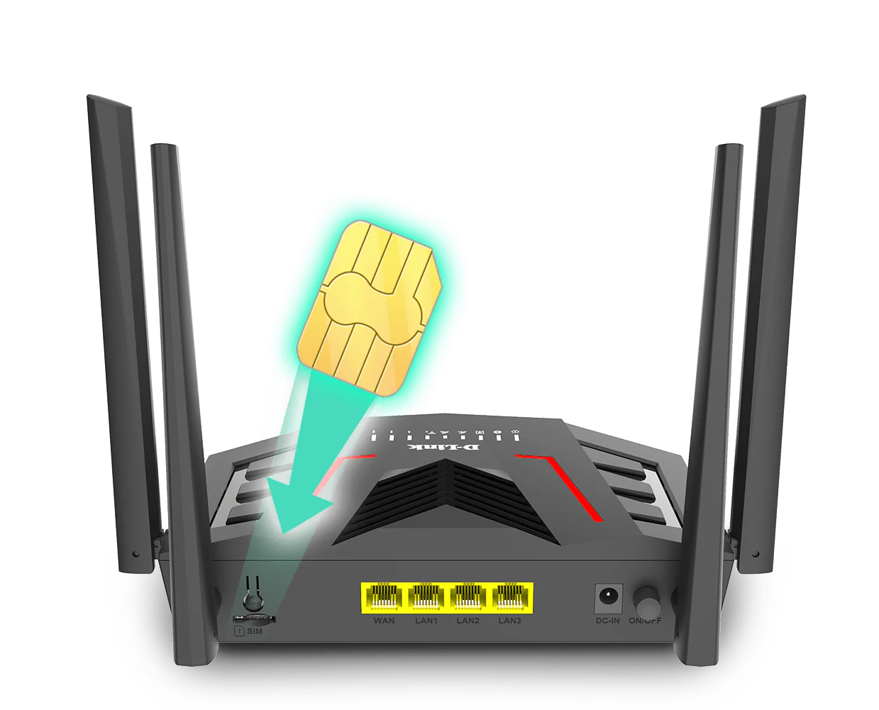 D-Link DWR-M955X 4G+ LTE Gigabit AX1500 Wi-Fi 6 Mobile Router - Image 2