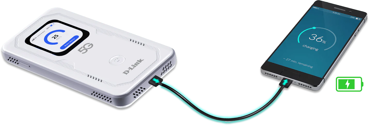 D-Link DWR-U2100 5G Wi-Fi 6 Portable Mobile Router - Image 4