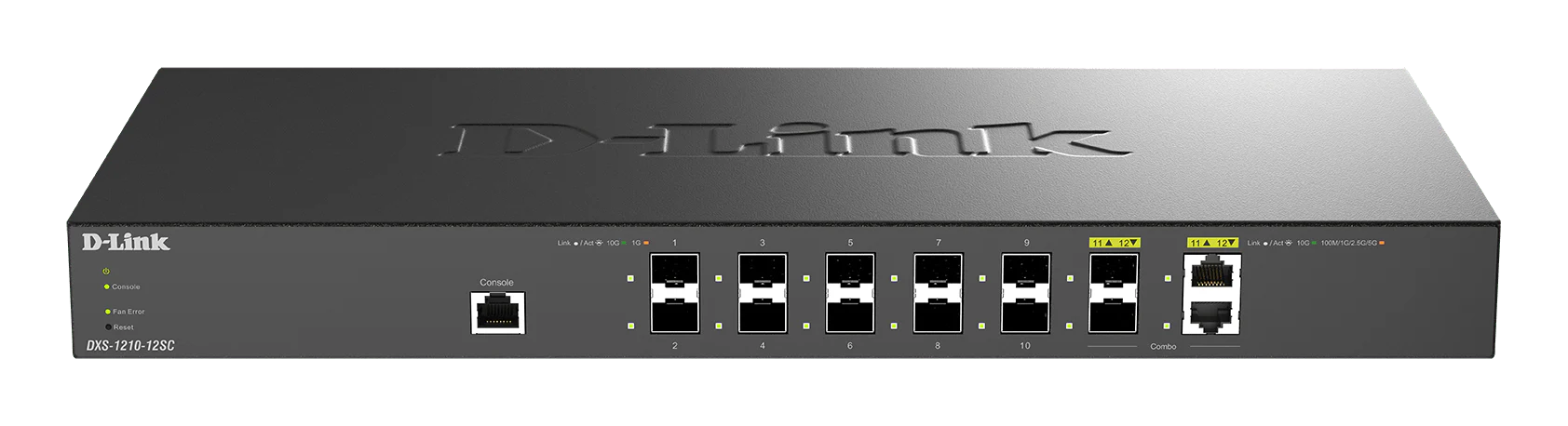 D-Link DXS-1210-12SC 10-Port 10G Smart Managed Fiber Switch