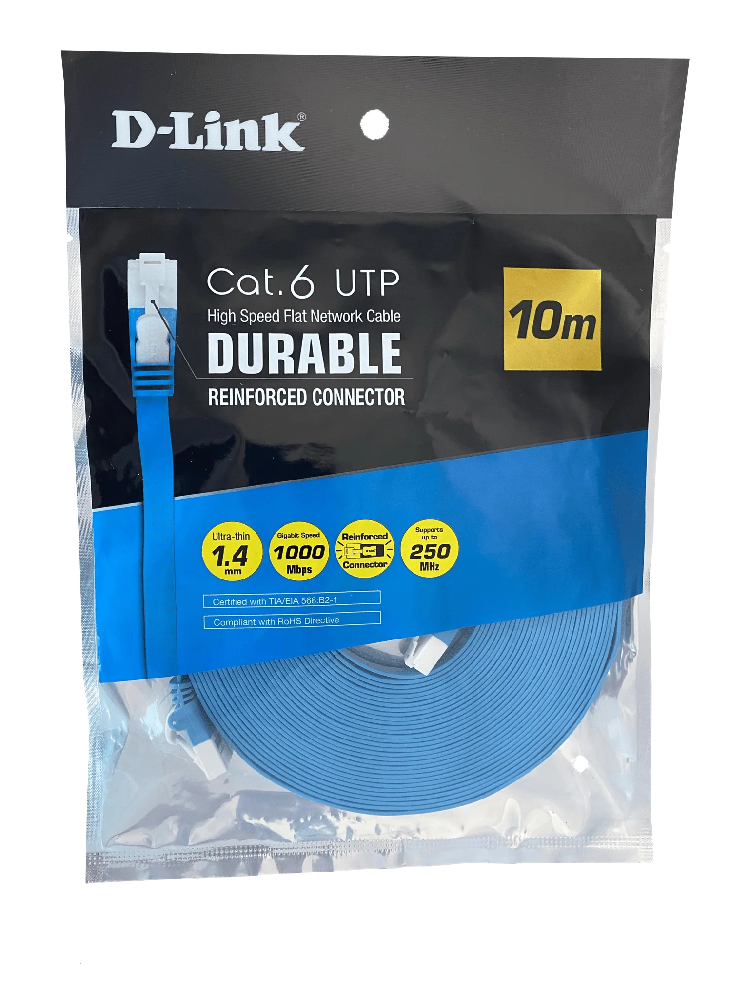 D-Link NCB-C6UP Cat 6 Cable 1/2.5/5/10/100Gbps Patch Cord - Image 5