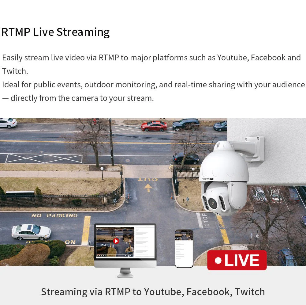 Foscam LD8EP 8MP 4K Outdoor WiFi Live Streaming IP Camera - Image 7
