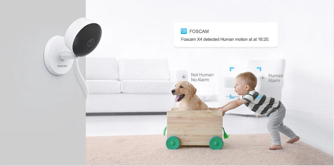 Foscam X4 4MP QHD Dual-Band WiFi IP Camera with AI Human Detection - Image 9