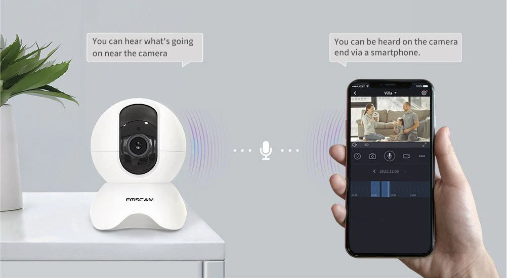 Foscam X5 5MP QHD PTZ AI Human Detection WiFi IP Camera - Image 6