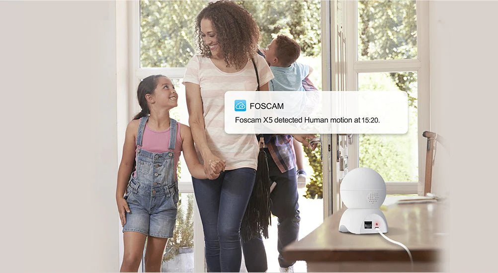 Foscam X5 5MP QHD PTZ AI Human Detection WiFi IP Camera - Image 7
