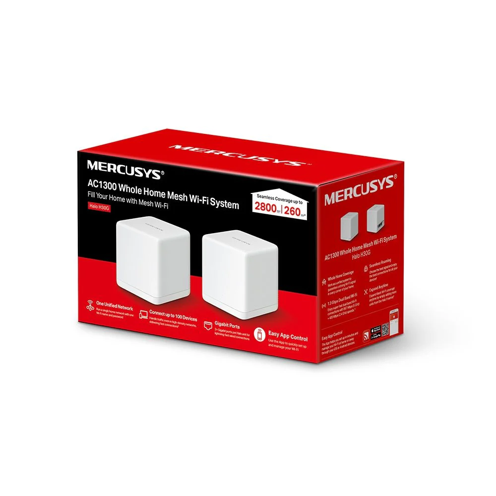 Mercusys Halo H30G AC1300 Whole Home Mesh Wi-Fi System - Image 9