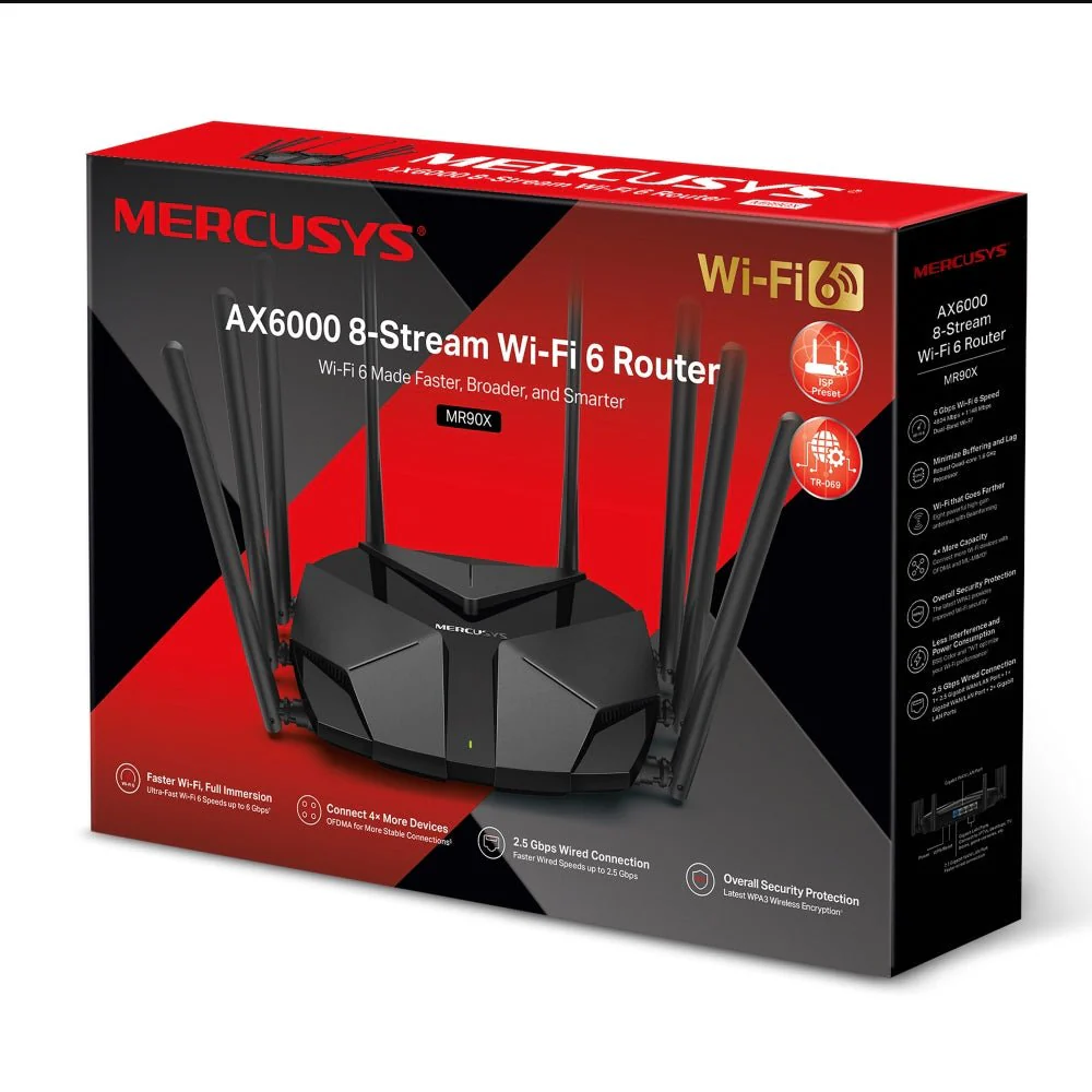 Mercusys MR90X AX6000 8-Stream Wi-Fi 6 Router - Image 8