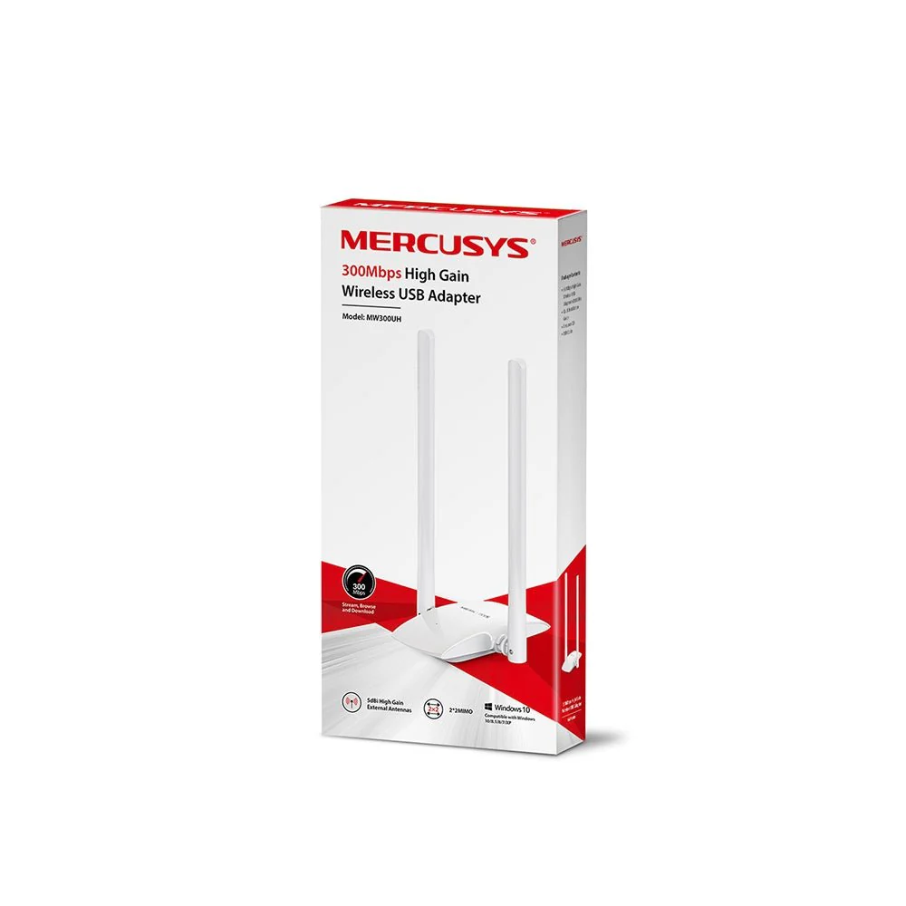 Mercusys MW300UH 300Mbps High Gain Wireless USB Adapter - Image 5
