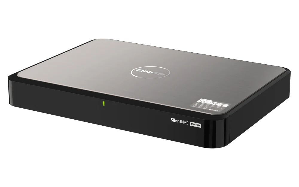 QNAP HS-264 2-Bay 2.5GbE/10GbE HDMI Fanless Silent NASBook