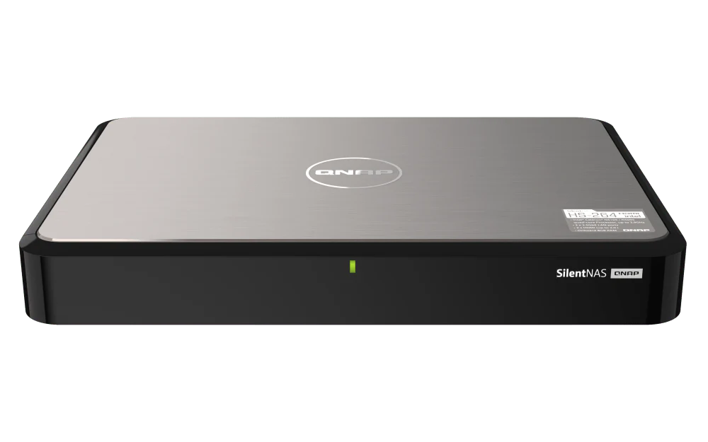 QNAP HS-264 2-Bay 2.5GbE/10GbE HDMI Fanless Silent NASBook - Image 2
