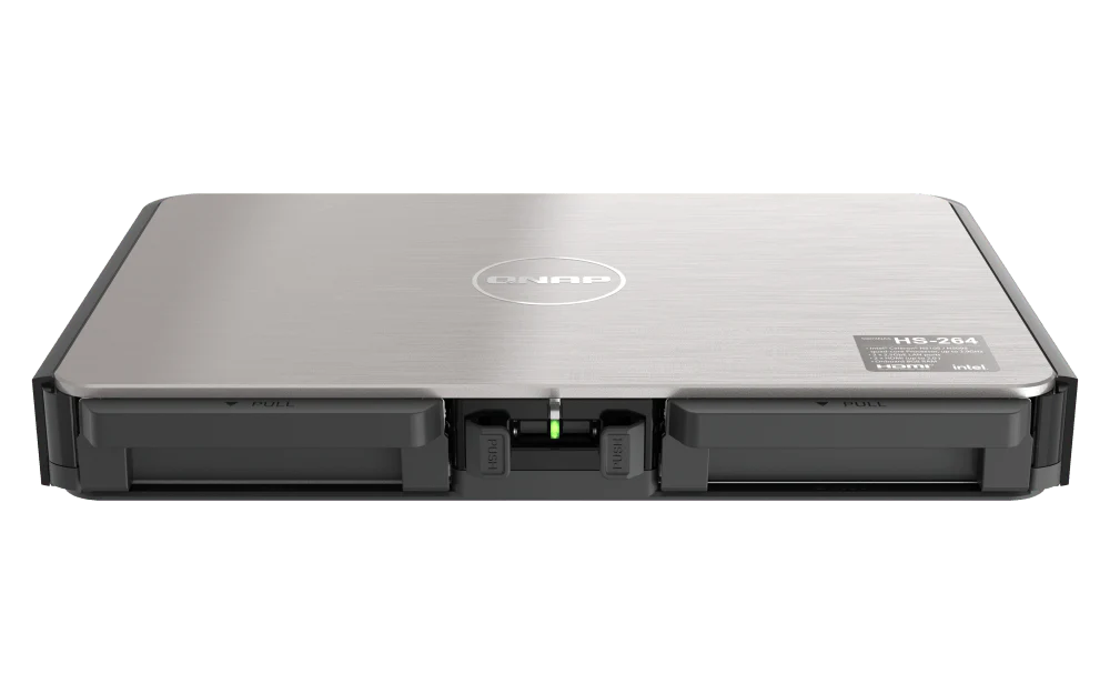 QNAP HS-264 2-Bay 2.5GbE/10GbE HDMI Fanless Silent NASBook - Image 5