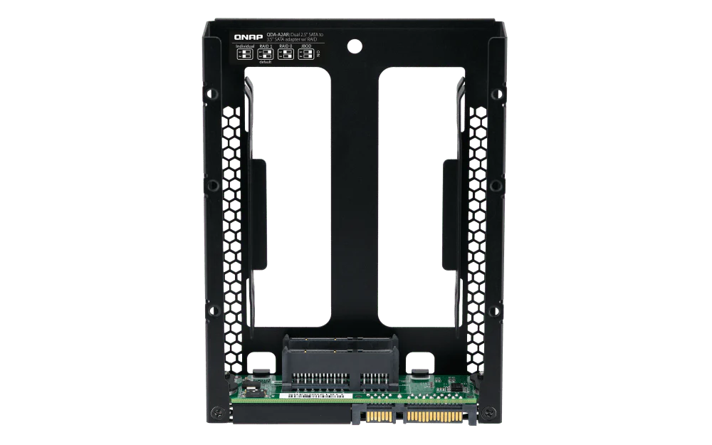 QNAP QDA-A2AR Two 2.5-inch SATA Drives in 3.5-inch SATA Drive Bay with RAID Support - Image 3