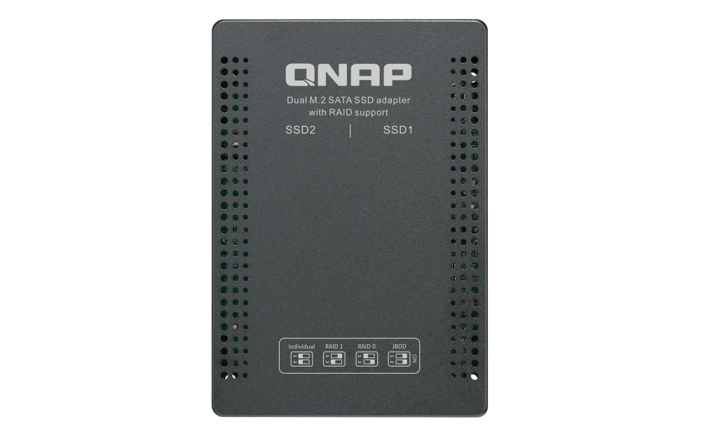 QNAP QDA-A2MAR Two M.2 SATA SSDs in 2.5-inch SATA Drive Bay with RAID Support - Image 4