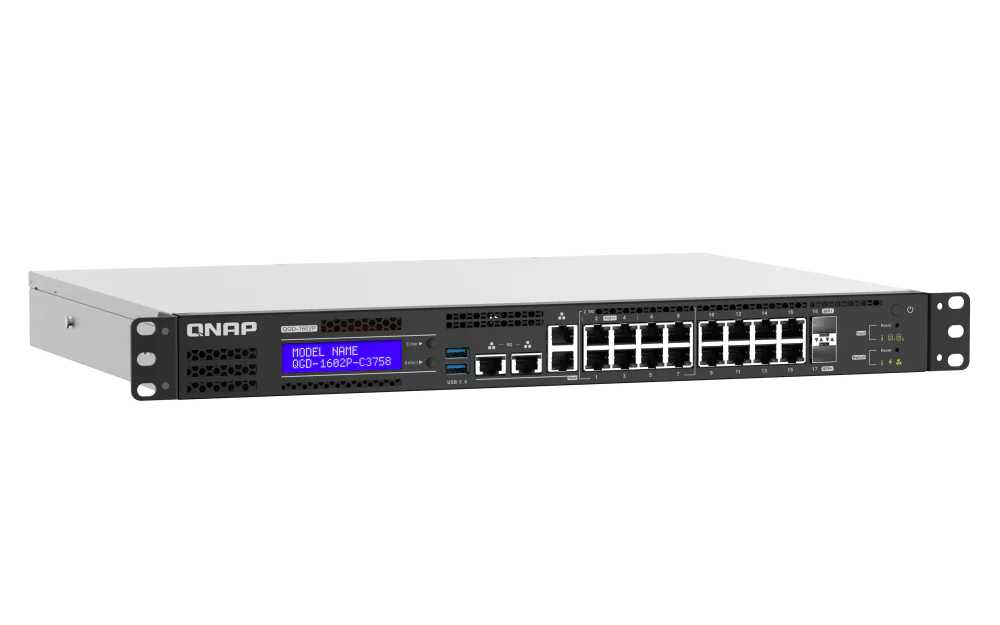 QNAP QGD-1602P 18-Port 10Gbe Virtualization POE++ Switch - Image 3