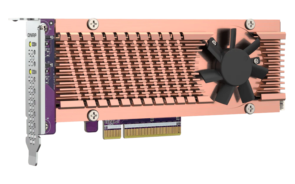 QNAP QM2-2P-384A Dual M.2 PCIe NVMe SSD Card - Image 3