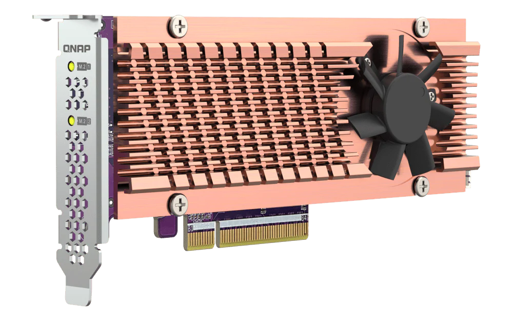 QNAP QM2-2P-384A Dual M.2 PCIe NVMe SSD Card - Image 4