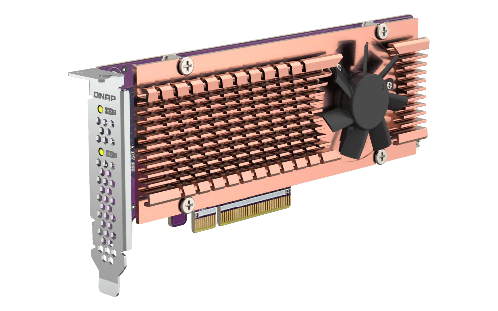 QNAP QM2-2P-384A Dual M.2 PCIe NVMe SSD Card - Image 6