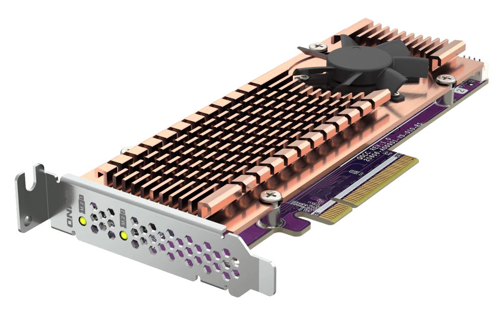 QNAP QM2-2P-384A Dual M.2 PCIe NVMe SSD Card - Image 7