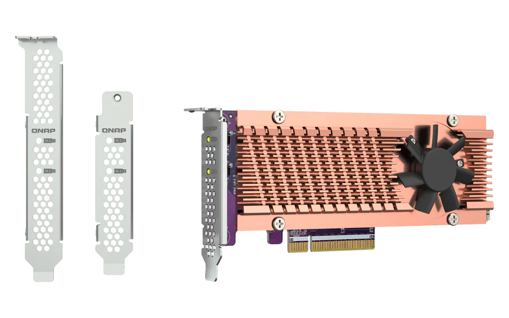 QNAP QM2-2P-384A Dual M.2 PCIe NVMe SSD Card - Image 9