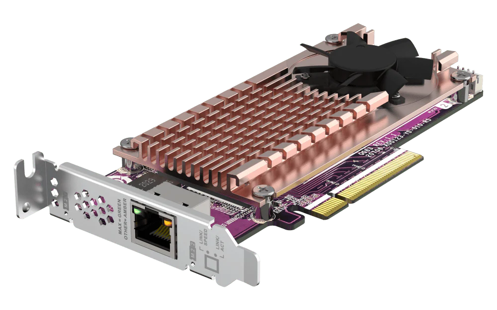 QNAP QM2-2P10G1TB M.2 NVMe SSD Expansion with 10GbE - Image 4