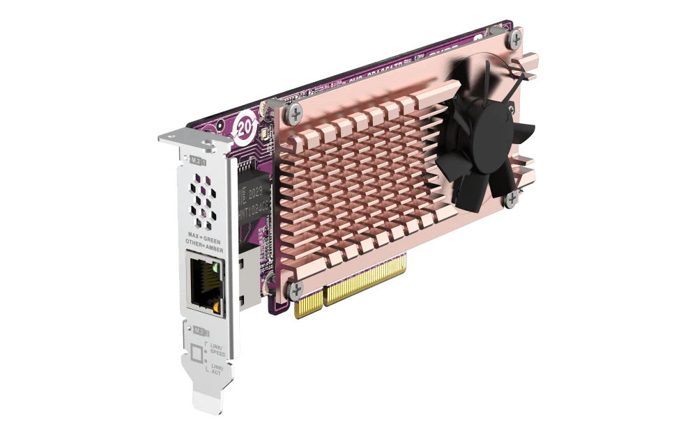 QNAP QM2-2P10G1TB M.2 NVMe SSD Expansion with 10GbE - Image 5