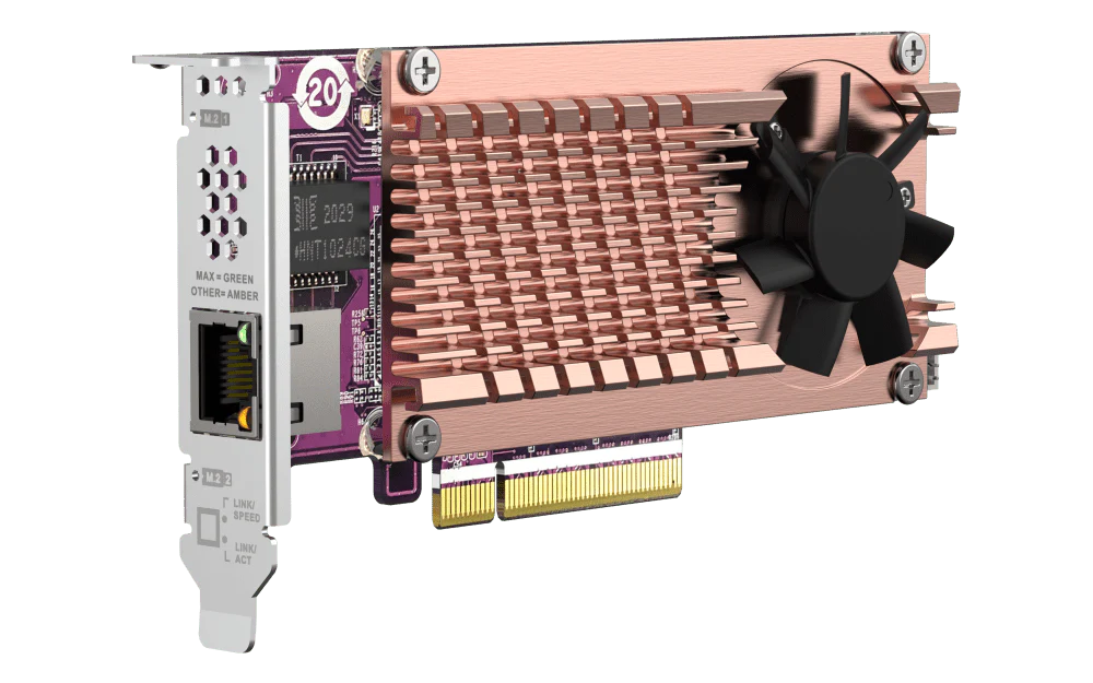 QNAP QM2-2P10G1TB M.2 NVMe SSD Expansion with 10GbE - Image 6