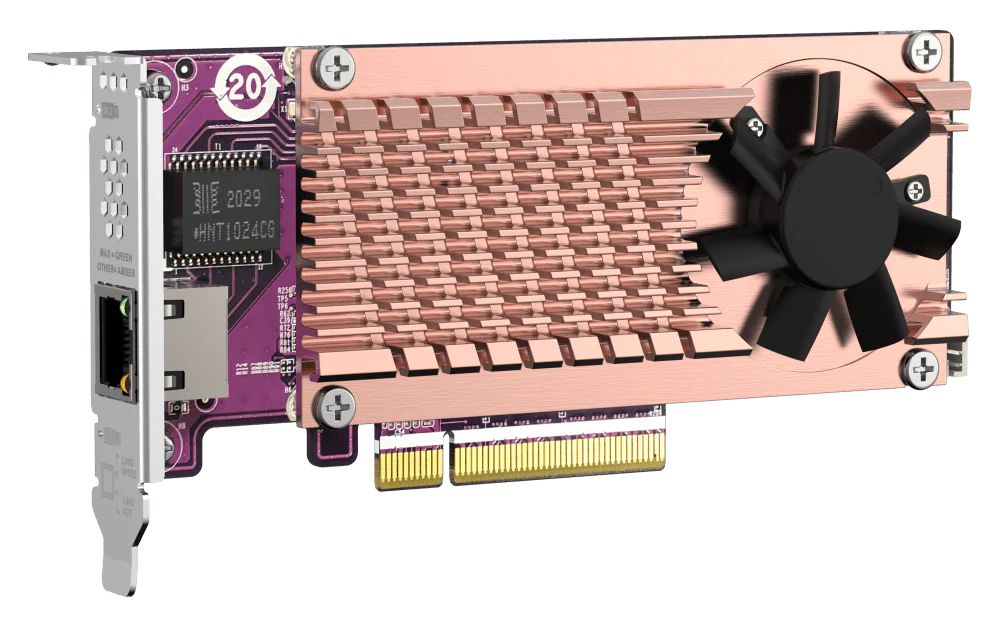 QNAP QM2-2P10G1TB M.2 NVMe SSD Expansion with 10GbE - Image 7
