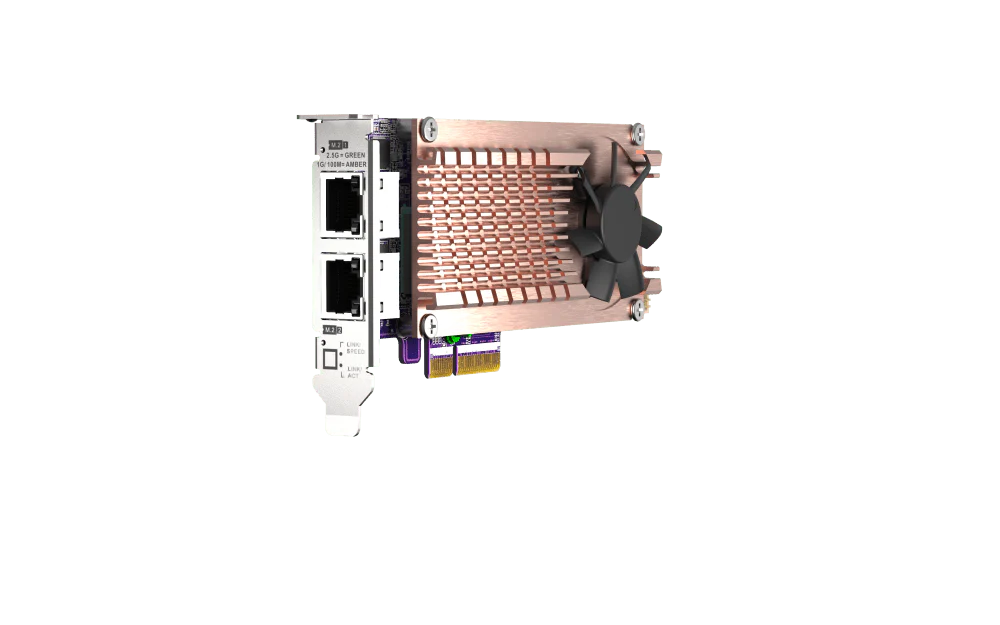 QNAP QM2-2P2G2T M.2 NVMe SSD Card with Dual 2.5GbE - Image 4