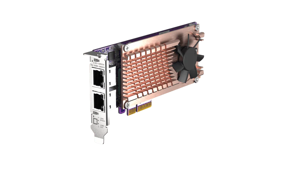 QNAP QM2-2P2G2T M.2 NVMe SSD Card with Dual 2.5GbE - Image 5