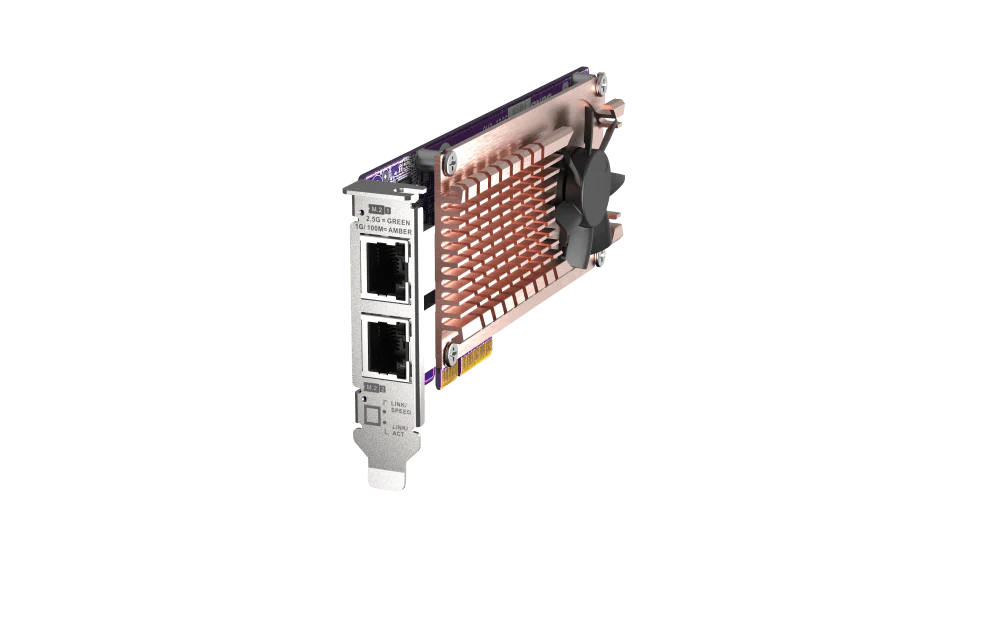 QNAP QM2-2P2G2T M.2 NVMe SSD Card with Dual 2.5GbE - Image 6