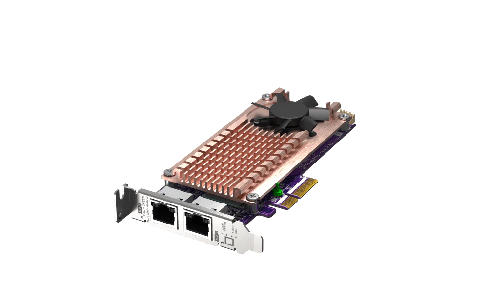 QNAP QM2-2P2G2T M.2 NVMe SSD Card with Dual 2.5GbE - Image 7