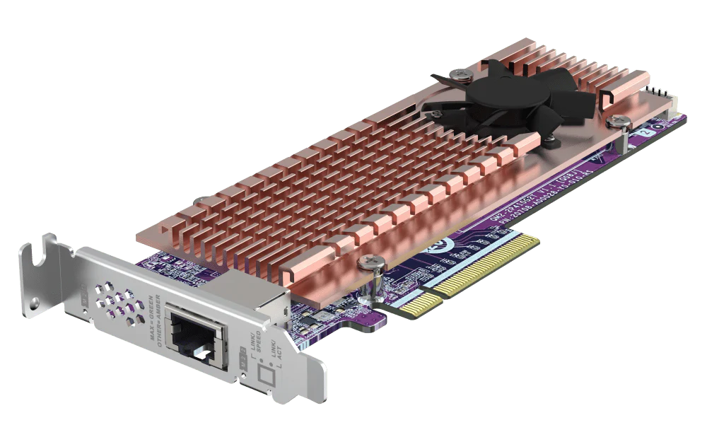 QNAP QM2-2P410G1T M.2 NVMe SSD Card with 10GbE Port - Image 7