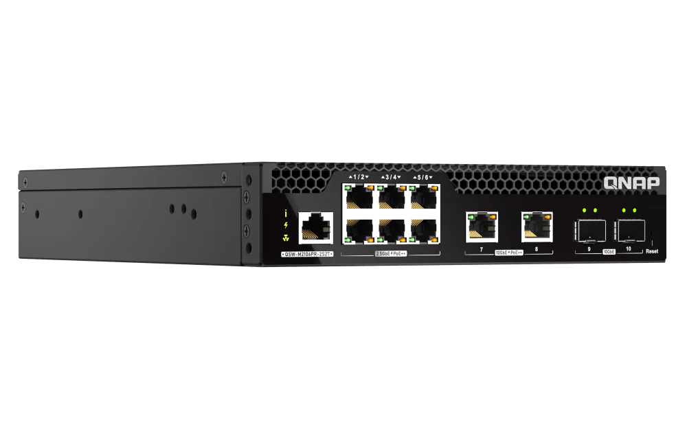 QNAP QSW-M2106PR-2S2T 10-Port 2.5/10GbE POE++ Managed Switch - Image 2